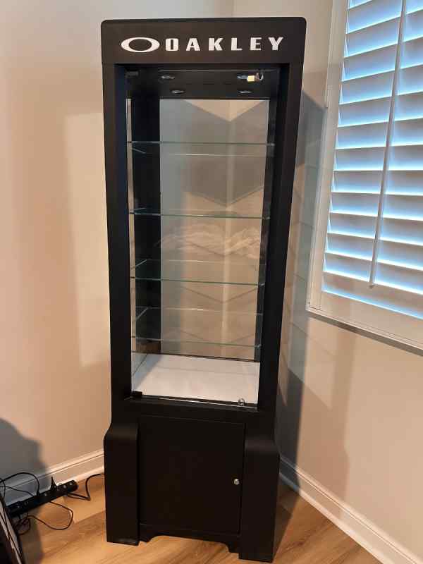 Oakley metal display case